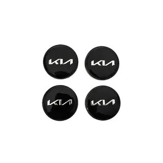 Caches-moyeux 60/56 mm (Noir avec chrome, x4) photo 1