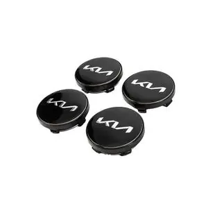 Caches-moyeux 60/56 mm (Noir avec chrome, x4) photo 2