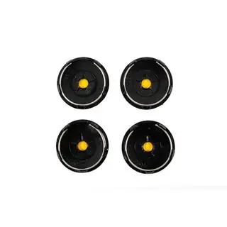 Caches-moyeux 60/56 mm (Noir avec chrome, x4) photo 4