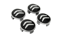 Citroen Caches-moyeux 60/56 mm (Noir avec chrome, x4) photo 3