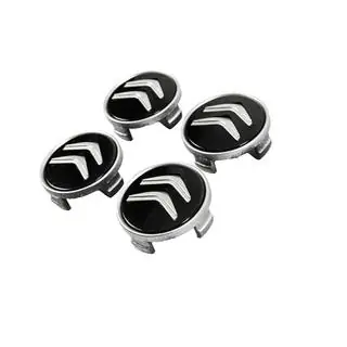 Caches-moyeux 60/56 mm (Noir avec chrome, x4) photo 2
