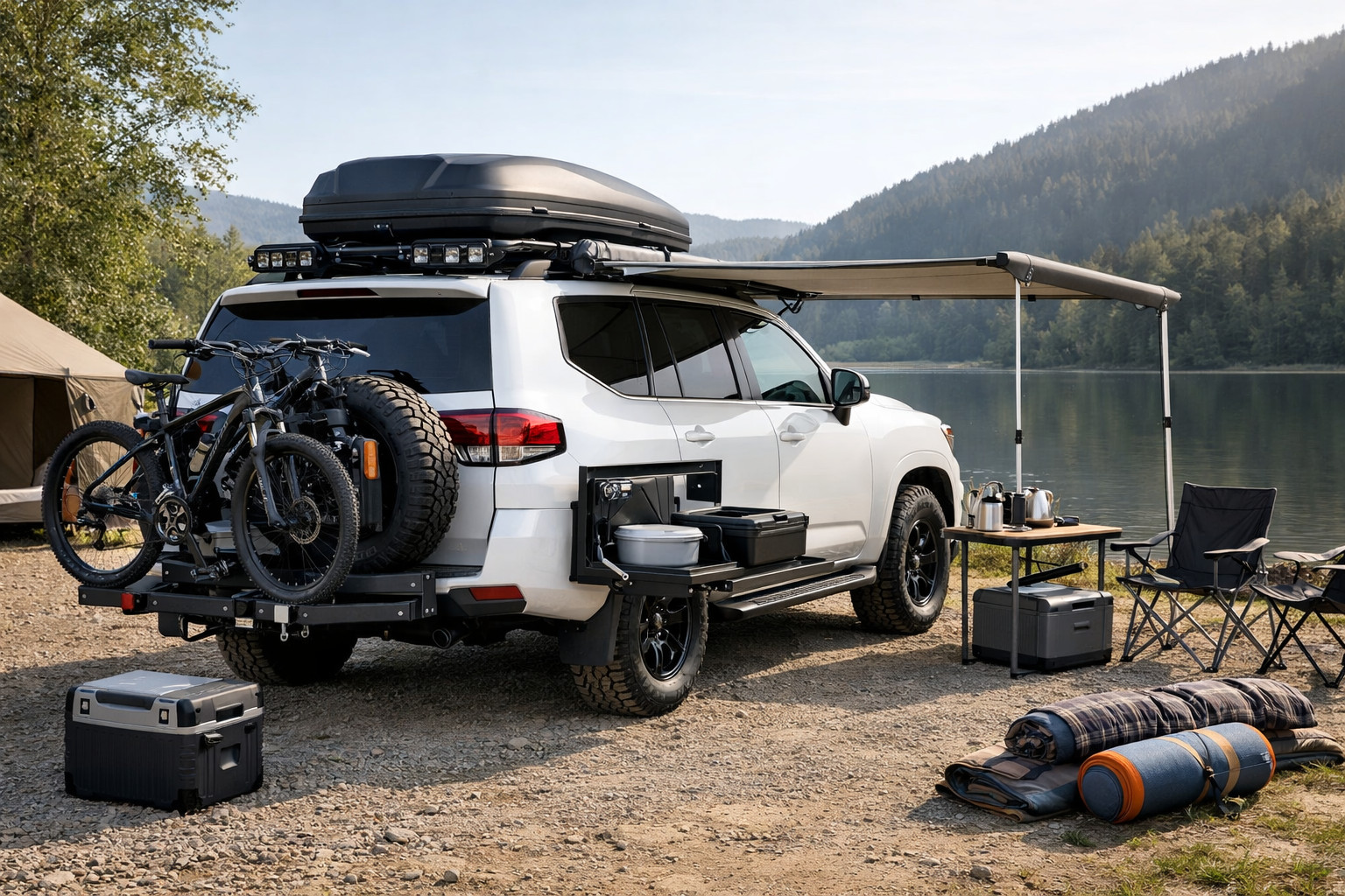 Pack de modifications Toyota Land Cruiser 300 pour voyages en famille