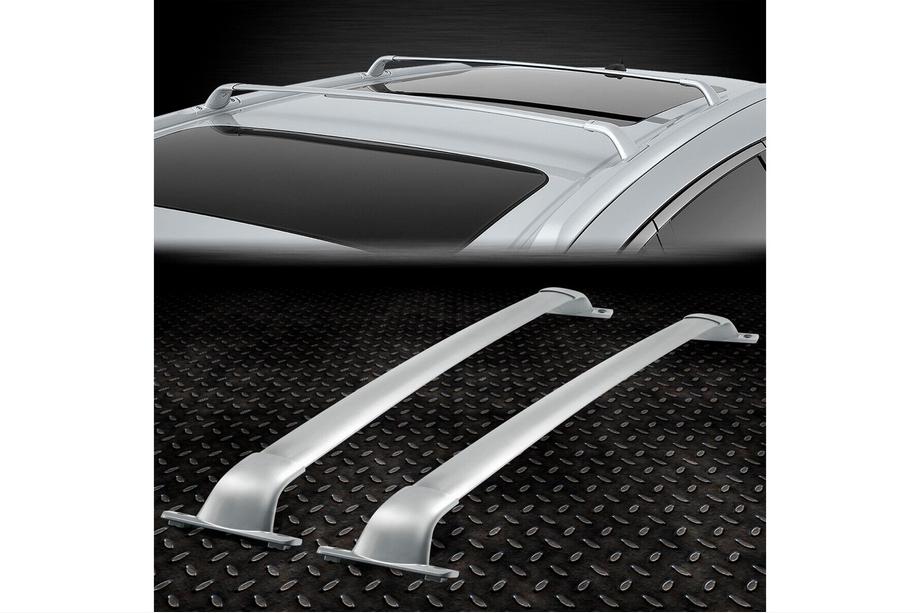 Infiniti QX60 2016-2021 Barres de toit transversales pour rails de toit OEM (2 pcs) Gris Photo 6
