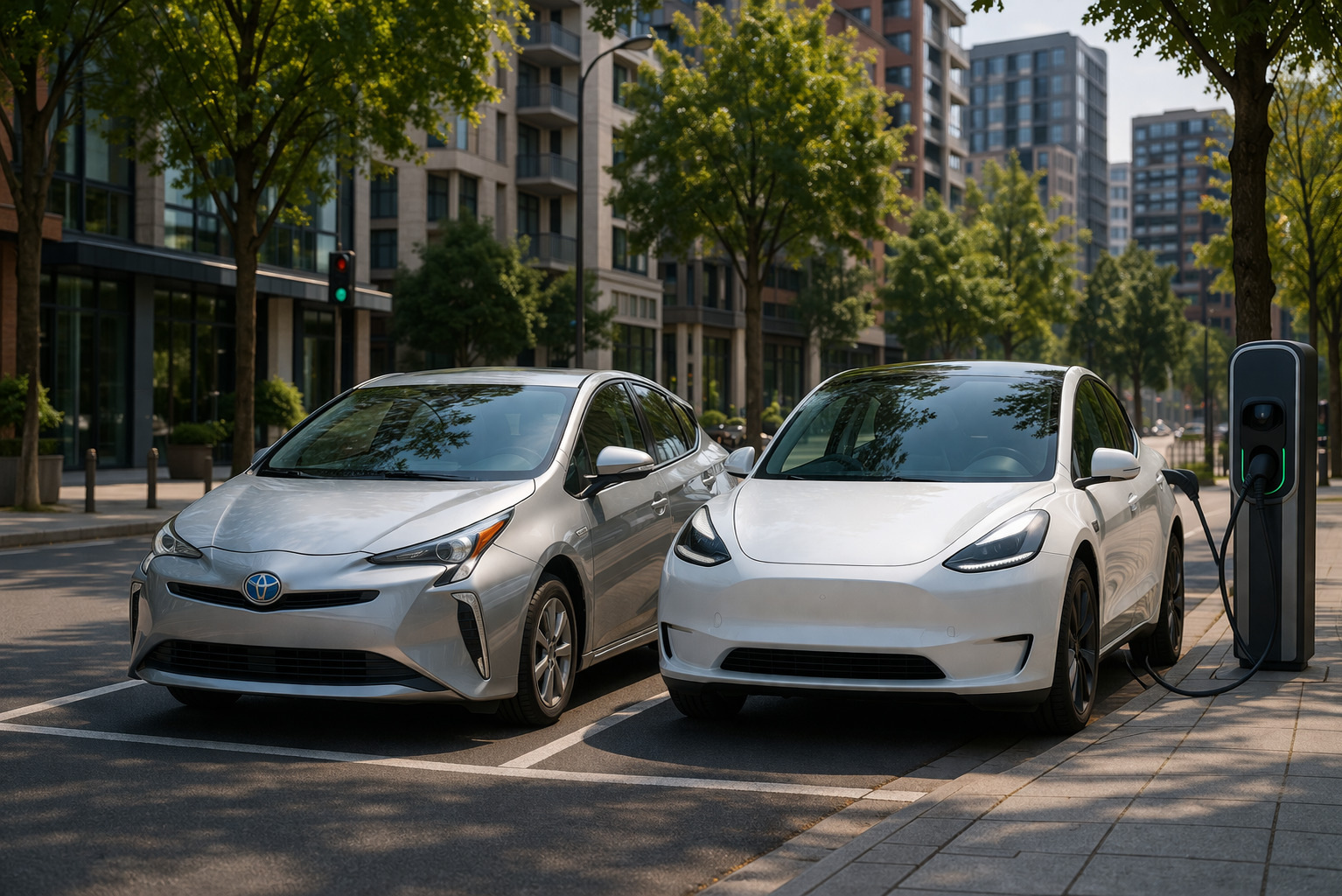 Hybride ou voiture électrique : que choisir en ville ?