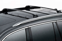 Acura MDX 2013-2020 Barres de toit transversales pour rails intégrés OEM (2 pièces) Noir photo 1