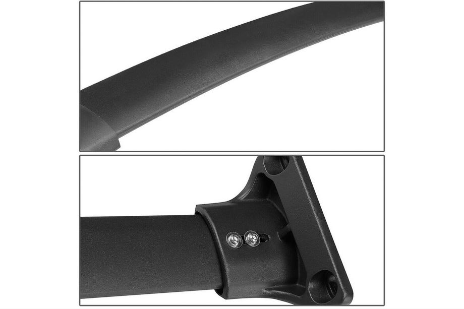 Acura MDX 2013-2020 Barres de toit transversales pour rails intégrés OEM (2 pièces) Chrome Photo 9