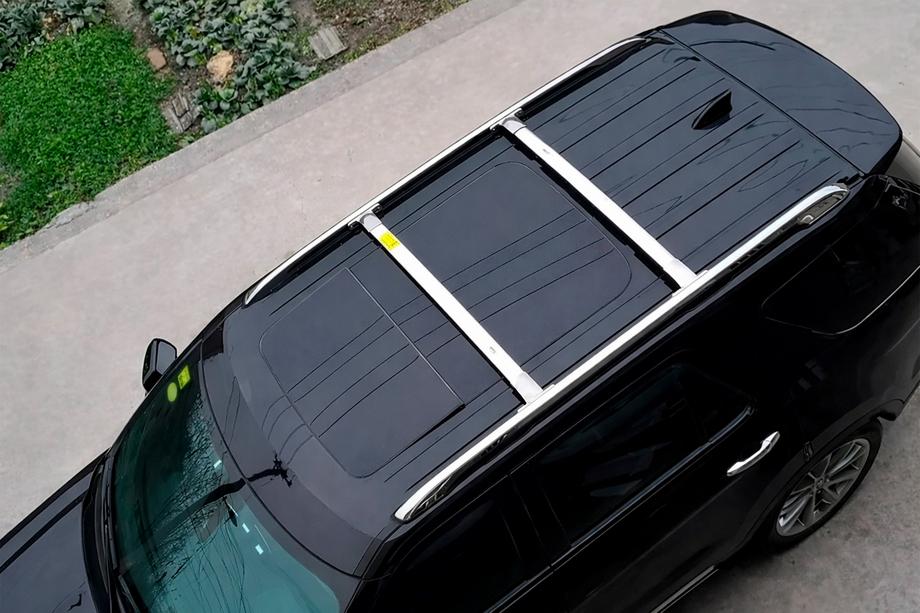 Ford Explorer 2011-2019 Barres de toit transversales pour rails intégrés OEM (2016-2019, 2 pcs) Chrome Photo 1