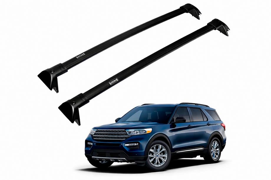 Ford Explorer 2019- Barres de toit transversales pour rails intégrés OEM (2019-2023, 2 pcs) Photo 2