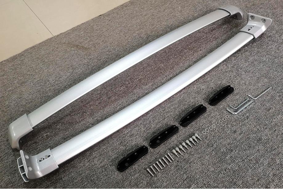 Honda HR-V 2014-2021 Barres de toit transversales pour rails intégrés OEM (2 pièces) Gris Photo 8