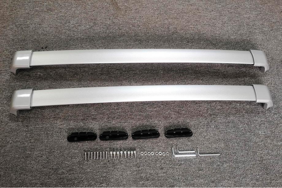 Honda HR-V 2014-2021 Barres de toit transversales pour rails intégrés OEM (2 pièces) Gris Photo 11