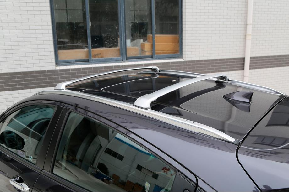 Honda HR-V 2014-2021 Barres de toit transversales pour rails intégrés OEM (2 pièces) Gris Photo 4
