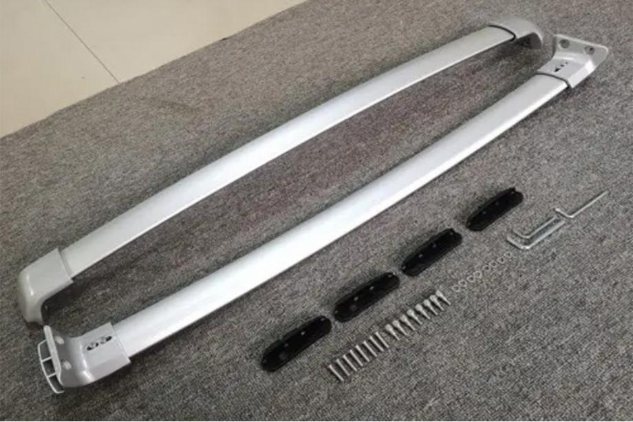 Honda HR-V 2014-2021 Barres de toit transversales pour rails intégrés OEM (2 pièces) Gris Photo 9