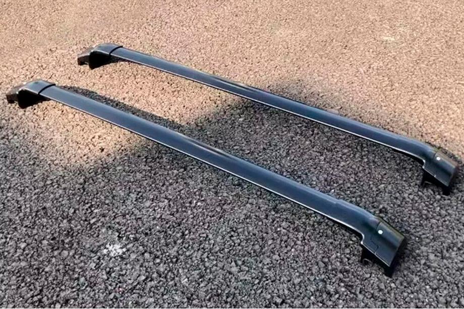 Honda HR-V 2014-2021 Barres de toit transversales pour rails intégrés OEM (2 pièces) Gris Photo 12