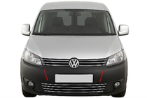 Volkswagen Caddy 2010-2015 Grille de pare-chocs monobloc en acier inoxydable photo 1