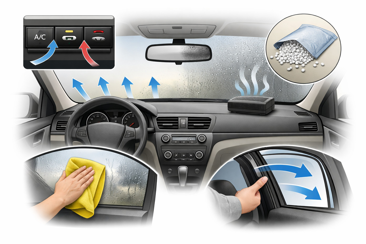 Comment éviter la buée sur les vitres de voiture
