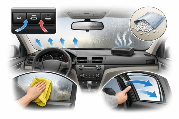 Comment éviter la buée sur les vitres de voiture