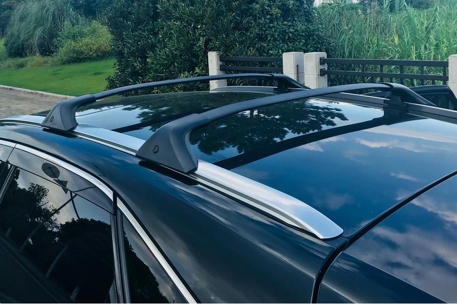 Lexus NX 2014-2021 Barres de toit (barres transversales) pour rails intégrés OEM (2016-2021, 2 pcs) Noir Photo 1
