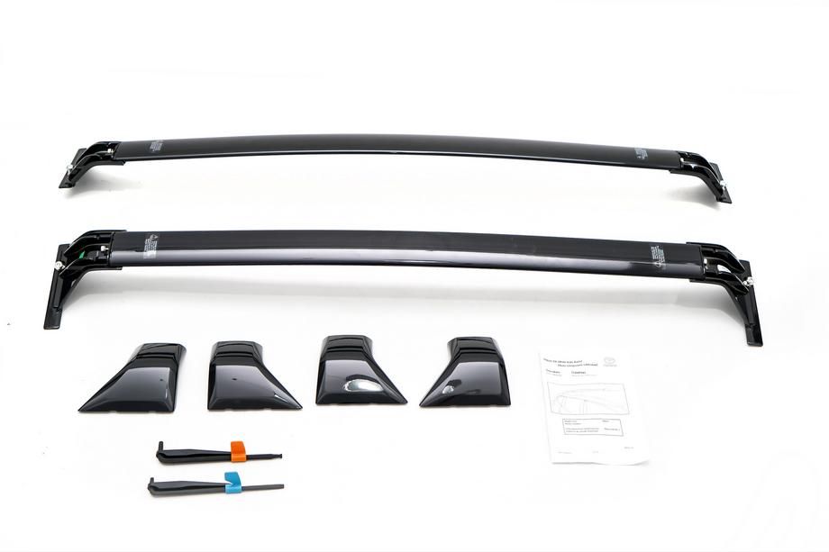 Lexus NX 2022- Barres de toit transversales pour rails intégrés OEM (2 pièces) Noir Photo 2