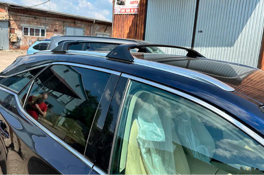 Lexus RX 2016-2022 Barres de toit transversales pour rails intégrés OEM (2 pièces) Photo 7