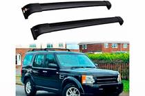 Land Rover Discovery III 2004–2009 Barres de toit transversales pour rails intégrés OEM (2 pièces) Gris photo 5