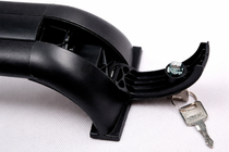 Land Rover Discovery III 2004–2009 Barres de toit transversales pour rails intégrés OEM (2 pièces) Gris photo 8