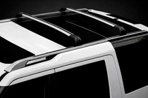 Land Rover Discovery III 2004–2009 Barres de toit transversales pour rails intégrés OEM (2 pièces) Gris photo 3
