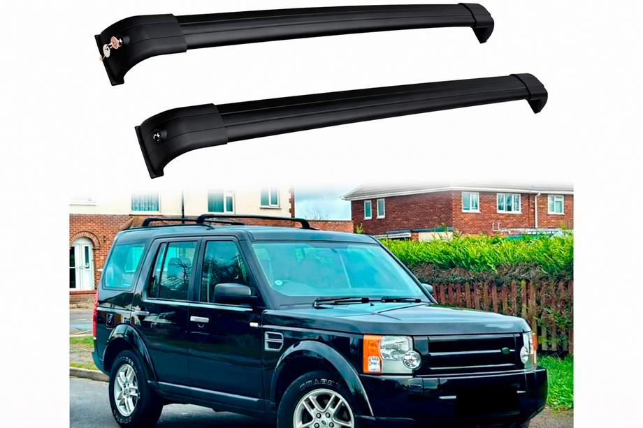 Land Rover Discovery III 2004–2009 Barres de toit transversales pour rails intégrés OEM (2 pièces) Photo 5
