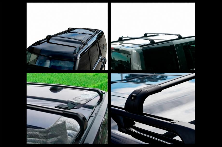 Land Rover Discovery III 2004–2009 Barres de toit transversales pour rails intégrés OEM (2 pièces) Photo 4