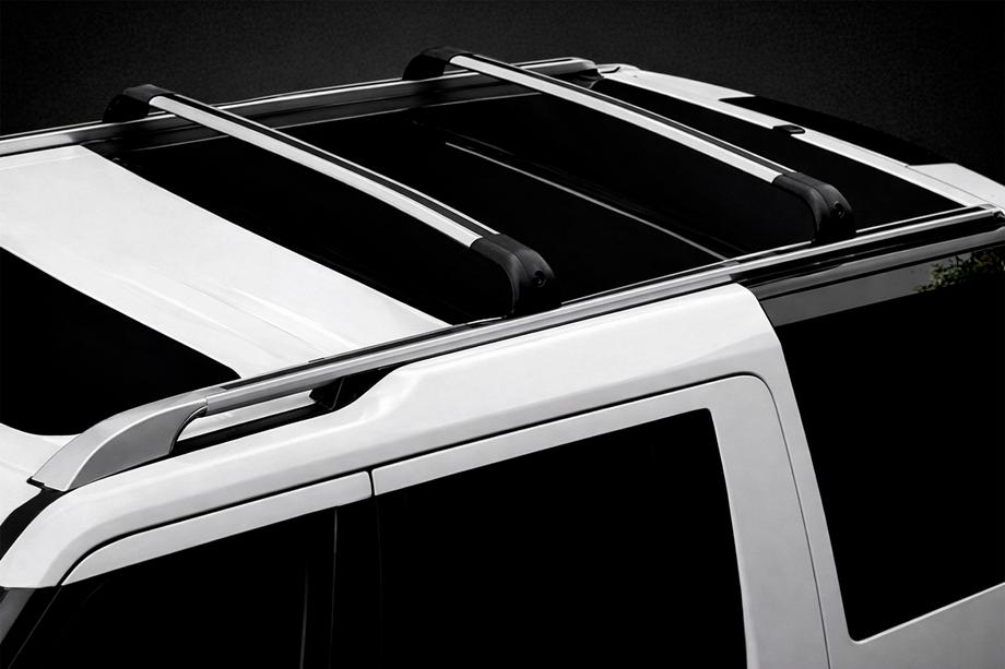 Land Rover Discovery III 2004–2009 Barres de toit transversales pour rails intégrés OEM (2 pièces) Photo 3