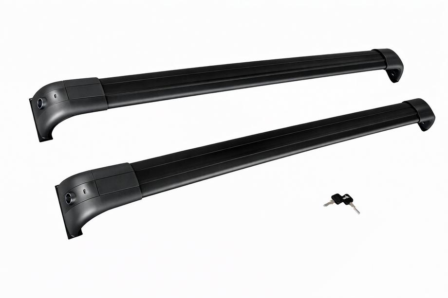 Land Rover Discovery III 2004–2009 Barres de toit transversales pour rails intégrés OEM (2 pièces) Photo 11