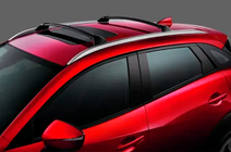 Mazda CX-5 2017–2025 Barres de toit transversales pour rails intégrés HARMS (2 pcs) Noir photo 3
