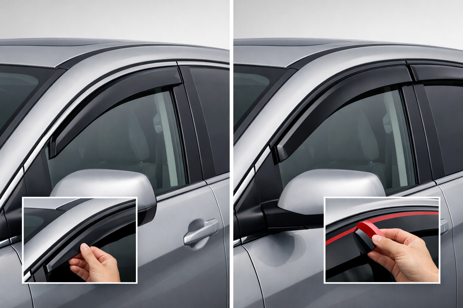 Quels déflecteurs de vitres choisir : à clipser ou à coller ?