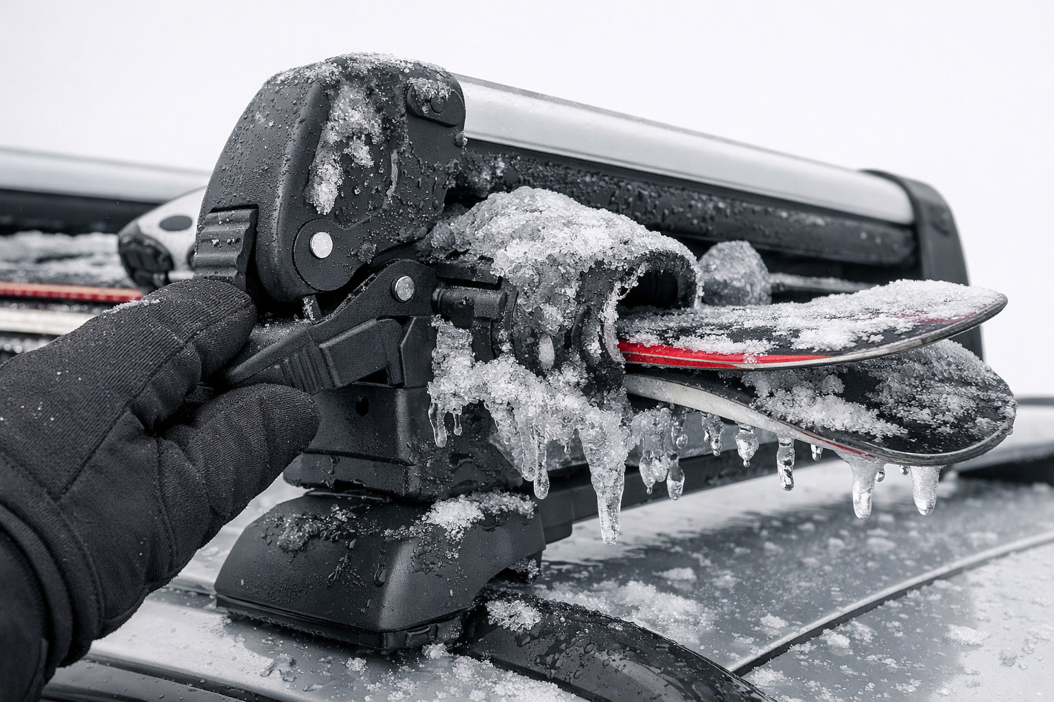 Le porte-skis gèle et ne s’ouvre plus : ce qui aide vraiment