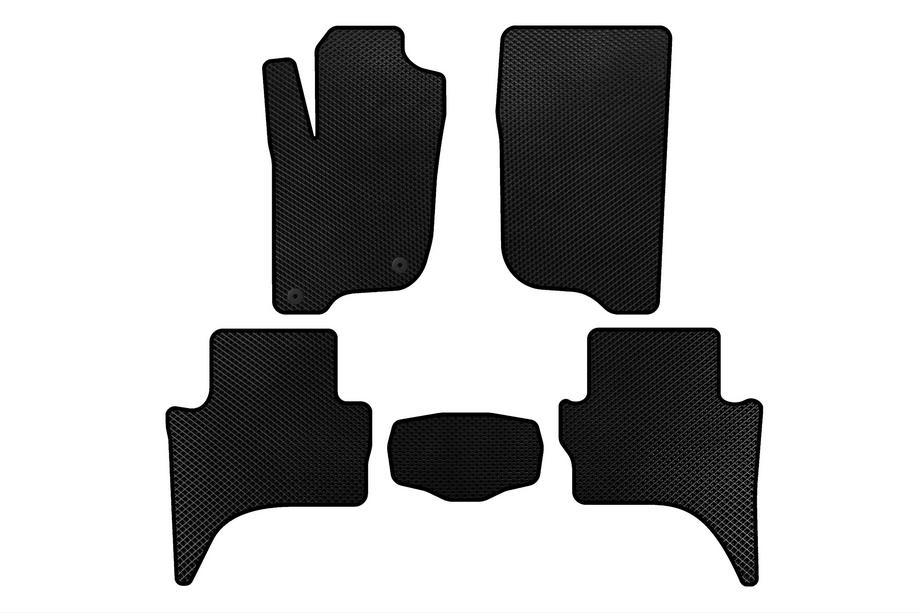Mitsubishi L200 2015-2024 Tapis de sol EVA (empattement court, noirs) Image