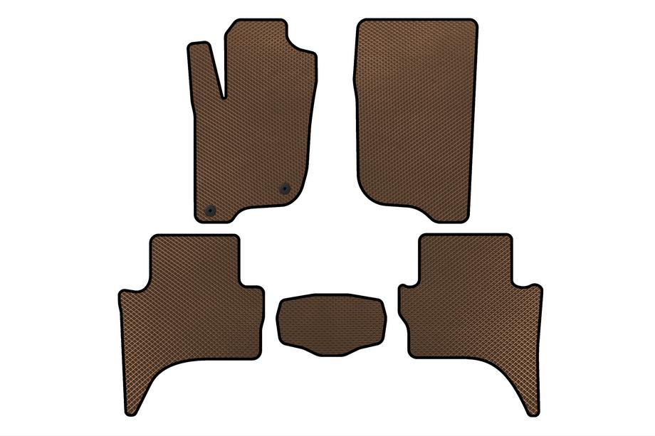Mitsubishi L200 2015-2024 Tapis de sol EVA (Short base, Marron) Image
