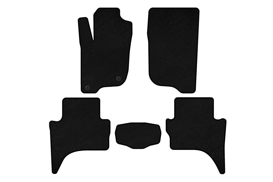 Mitsubishi L200 2015-2024 Tapis de sol textile Classic (Short base, noirs) Image