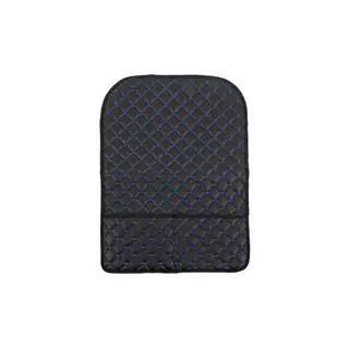 Organisateur de dossier de siège en velours (1 pc, Noir avec couture bleue) photo 1