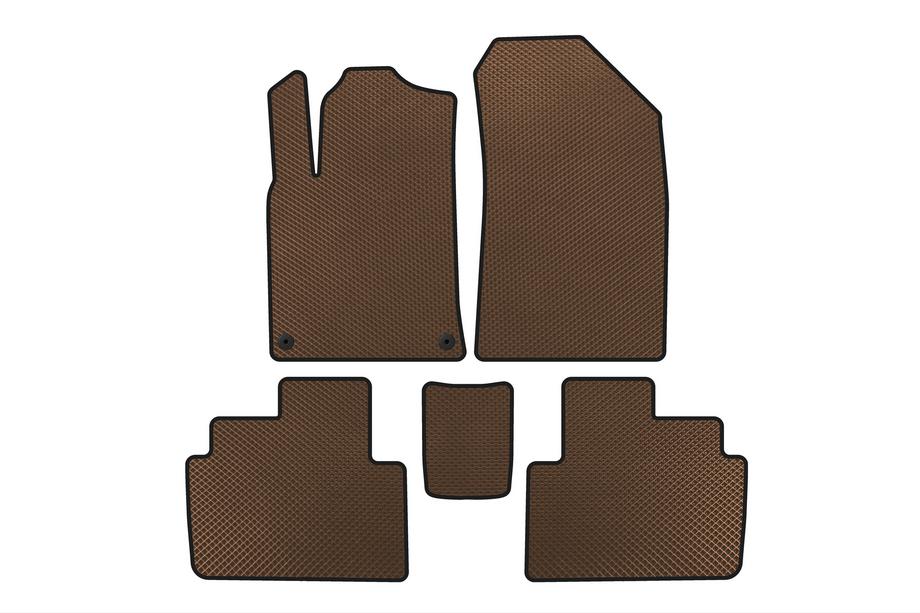 Peugeot 407 2004-2011 Tapis de sol EVA (SW, Marron) Photo 1