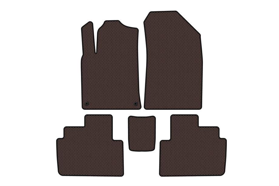 Peugeot 407 2004-2011 Tapis en caoutchouc Carsuit (SW, marron) Photo 1