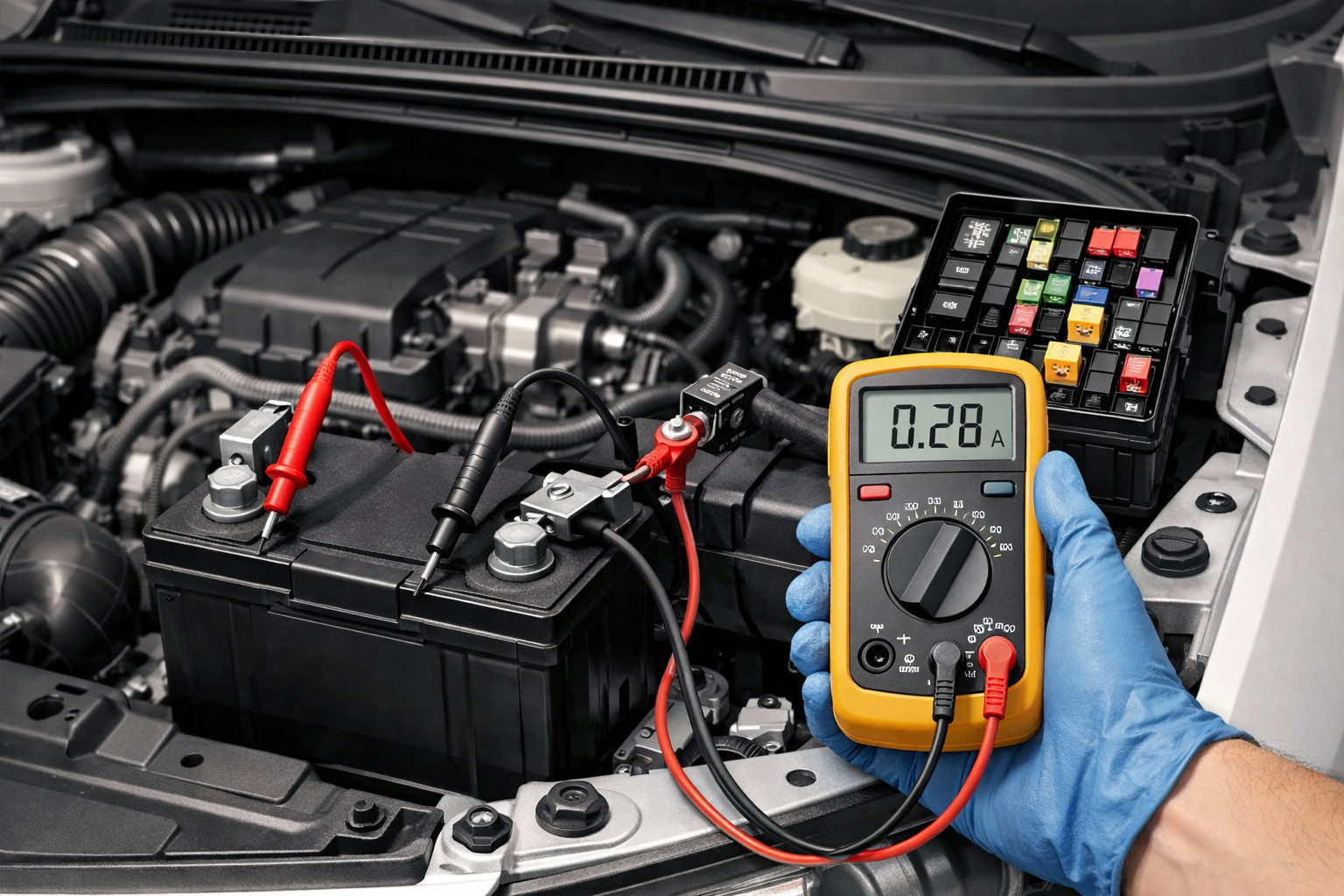 Batterie à plat la nuit : comment trouver une fuite de courant