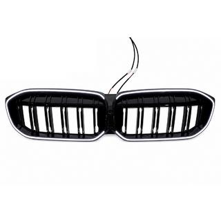Grilles de calandre type M-Look LED (2022+, noir brillant) BMW 3 Series G20/G21 2018- photo 2