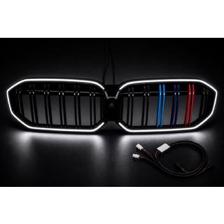 Grilles de calandre type kidneys M-Color LED (2022+, noir brillant) BMW 3 Series G20/G21 2018- photo 4