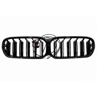 Grilles de calandre "haricots" M-Look V1 LED (2021-2023, noir brillant) BMW Série 5 G30/G31 2017–2023 photo 3