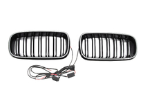 BMW X6 F16 2014-2019 Grilles type kidney M-Look LED (Noir Brillant) photo 7