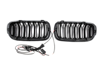BMW X6 F16 2014-2019 Grilles type kidney M-Look LED (Noir Brillant) photo 10