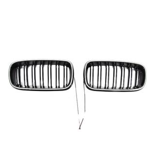 Grilles type kidney M-Look LED (Noir Brillant) photo 2