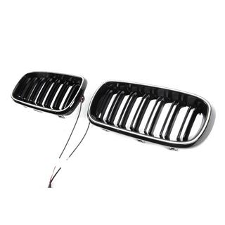 Grilles type kidney M-Look LED (Noir Brillant) photo 3