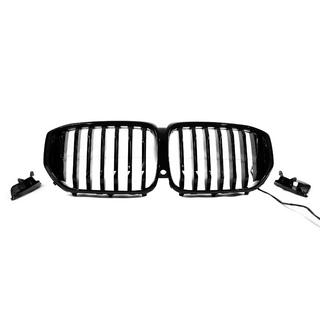 Grilles de calandre type haricots 1 Bar LED (2019-2022, noir brillant) BMW X5 G05 2019–2026 photo 2