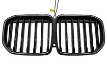 BMW X7 G07 2019- Grilles de calandre type haricots 1 Bar LED (2019-2022, noir brillant) photo 5