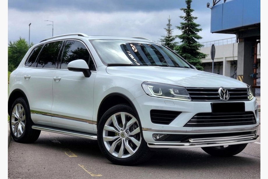 Volkswagen Touareg 2010-2018 Protection Avant ST014 (Inox) Image